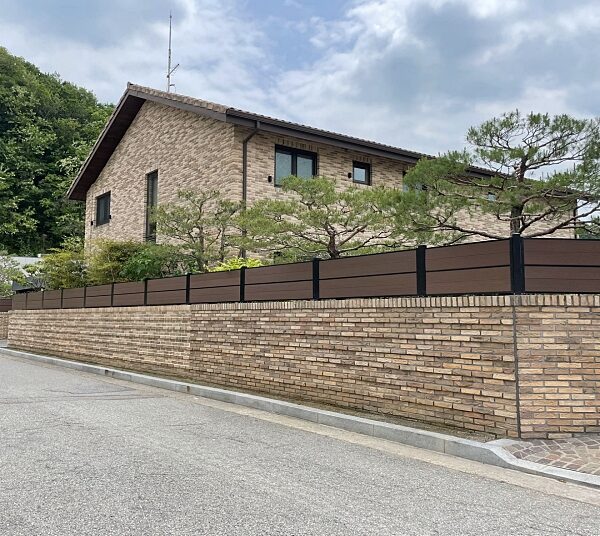 합성목재휀스시공사례